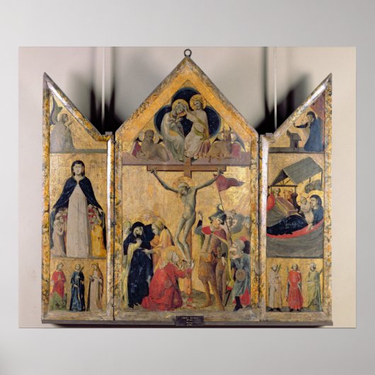 人生の場面を描いたトリプチ ポスター (正面)