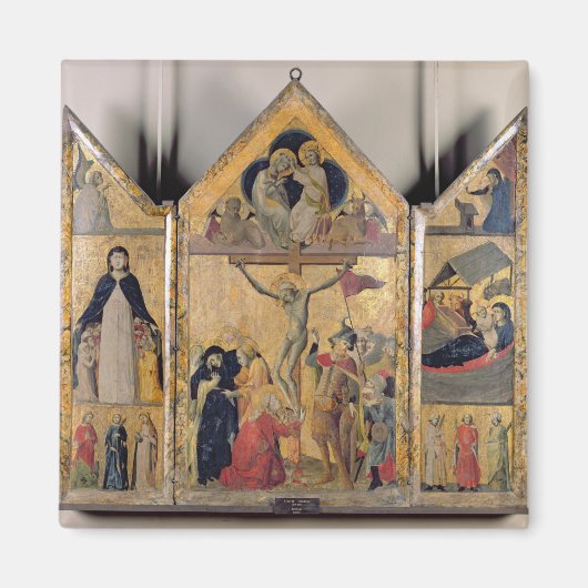 人生の場面を描いたトリプチ マグネット (正面)