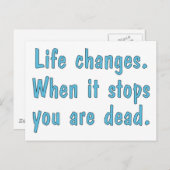 人生の変化 ポストカード (正面/裏面)