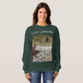 人生の変化、変革の蛇のシンボル スウェットシャツ (正面フル)