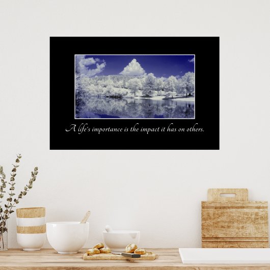 人生の大切さは、それが与える影響だ ポスター (キッチン)