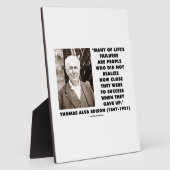 人生の失敗がどれほど成功したか分からなかった フォトプラーク (側面)