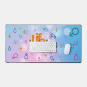 人生の始まりは | デスクマット (キーボード&マウス)