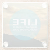 人生の始まり ガラスコースター (裏面)