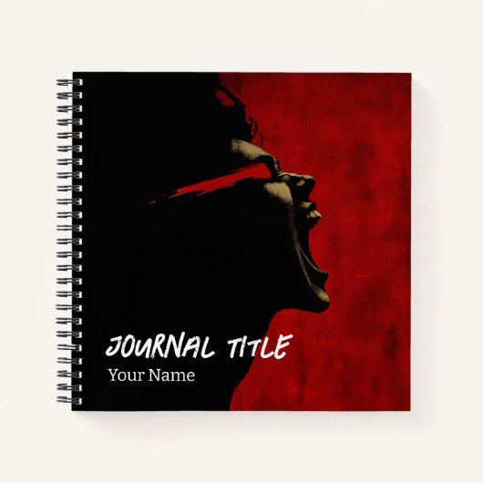 「人生の季節」シャドウ パーソナライズド ジャーナル (正面)