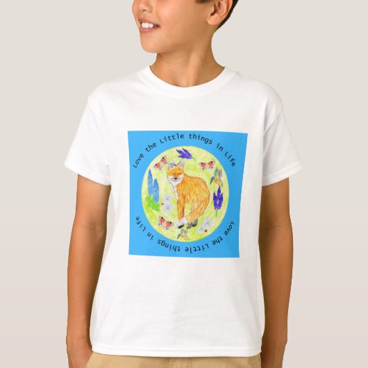 人生の小さなものを愛する Tシャツ (正面)