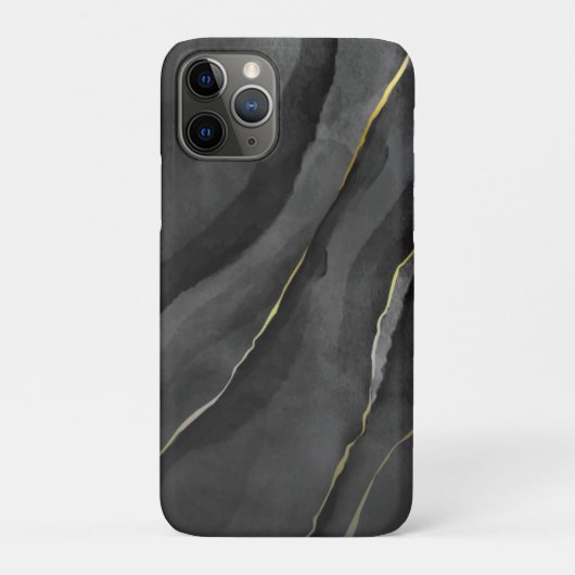 人生の小さな教訓 ブラック&ゴールド 自己発見 Case-Mate iPhoneケース (裏)