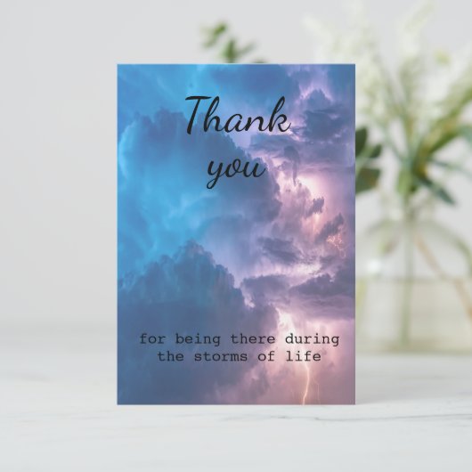 人生の嵐に見舞われてありがとう サンキューカード (スタンド正面)