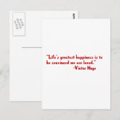 人生の幸もっとも偉大せ ポストカード (正面/裏面)