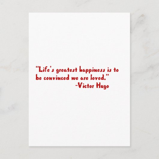 人生の幸もっとも偉大せ ポストカード (正面)