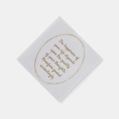 人生の幸福は質によって左右される スタンダードカクテルナプキン (角)