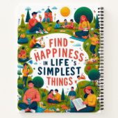 人生の幸福を見つシンプルける ノートブック (裏面)