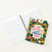 人生の幸福を見つシンプルける ノートブック (内部)