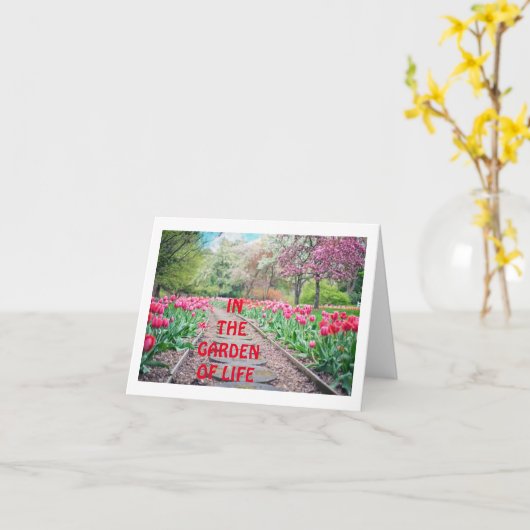 人生の庭で – あなたはの最高の花 カード (黄色い花)