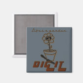 人生の庭を掘る マグネット (正面/裏面)