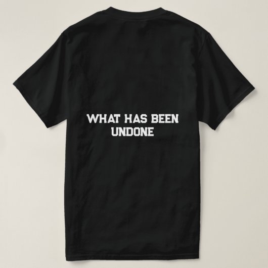 人生の引用Tシャツ Tシャツ (デザイン裏面)