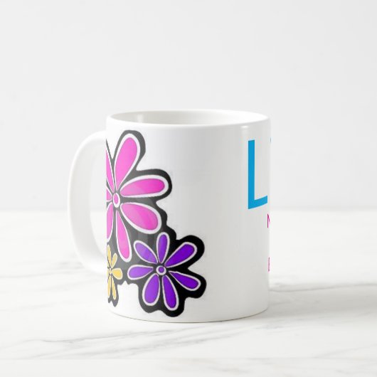 人生の思い出に残る瞬間が始まるコーヒーフローラマグカップ コーヒーマグカップ (正面左)