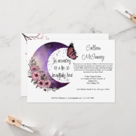 人生の思い出の中で。編集可能 招待状