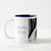 人生の急流に突き刺された時… ツートーンマグカップ (左)