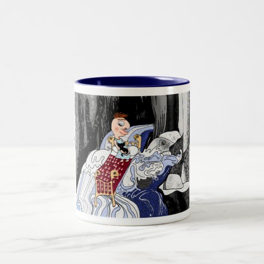 人生の急流に突き刺された時… ツートーンマグカップ (中央)