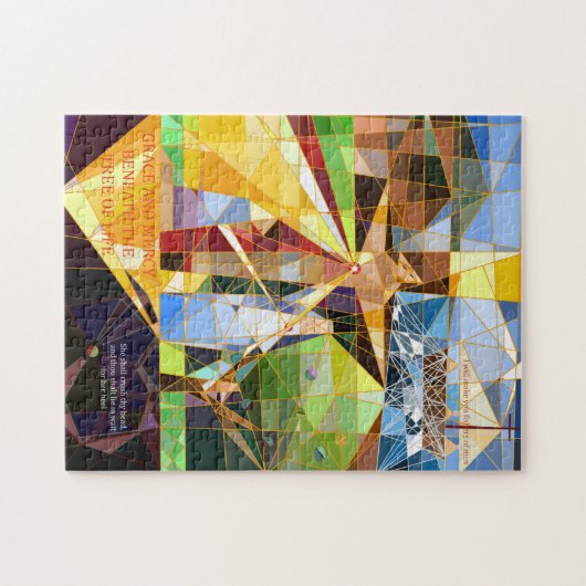 人生の恵みと慈悲の木キリスト教の芸術 ジグソーパズル (横)