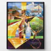 人生の恵みと慈悲の木キリスト教の芸術 フォトプラーク (正面)