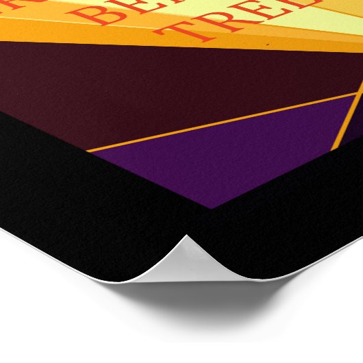 人生の恵みと慈悲の木キリスト教の芸術 ポスター (角)