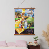 人生の恵みと慈悲の木キリスト教の芸術 吊り下げ型タペストリー (寝室)