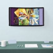 人生の恵みと慈悲の木キリスト教の芸術 横断幕 (トレードショー)