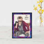 人生の意味と幸福のカードを待つ カード (黄色い花)