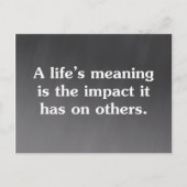 人生の意味は救済他人だ ポストカード (正面)