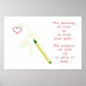 人生の意味 ポスター (正面)