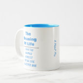 人生の意味 – ミスターPマグカップ ツートーンマグカップ (正面左)