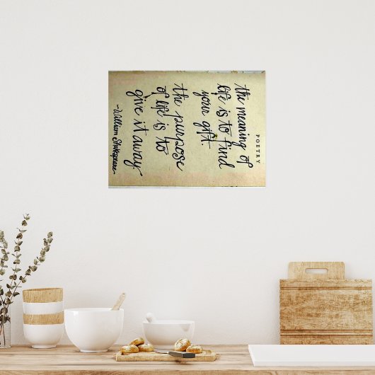 人生の意義 ポスター (キッチン)