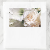 人生の愛のバラ_ 長方形シール (バッグ)