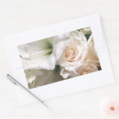 人生の愛のバラ_ 長方形シール (封筒)