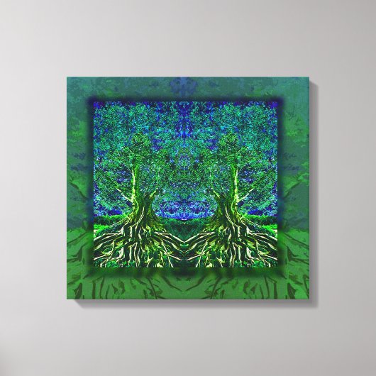 人生の感謝の木 キャンバスプリント (正面)