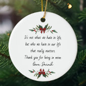 人生の感謝の気持ちとは違カスタムう セラミックオーナメント