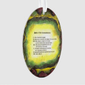 人生の戒めの道 オーナメント (正面)