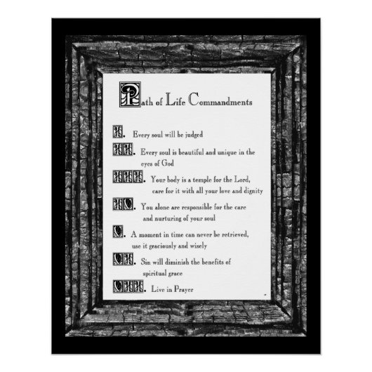 人生の戒めの道 ポスター (正面)