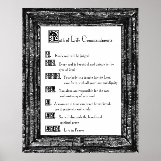 人生の戒めの道 ポスター (正面)