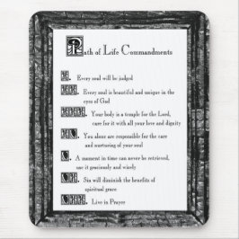 人生の戒めの道 マウスパッド