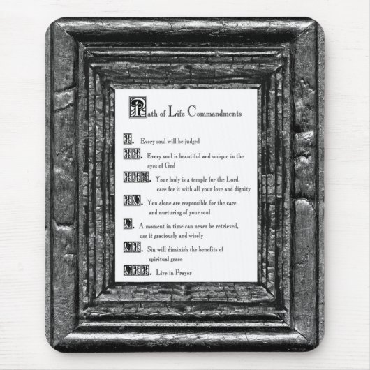 人生の戒めの道 マウスパッド (正面)