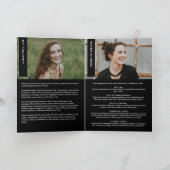 人生の折り畳みエレガント式モダンのお祝い プログラム (内部)