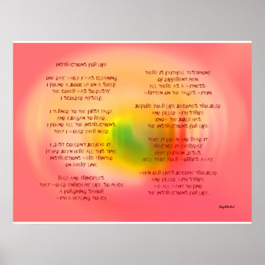 人生の指示 ポスター (正面)