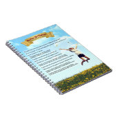 人生の挑戦から抜け出す – ユーモア、希望、勇気 ノートブック (右側)