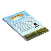 人生の挑戦から抜け出す – ユーモア、希望、勇気 ノートブック (右側)