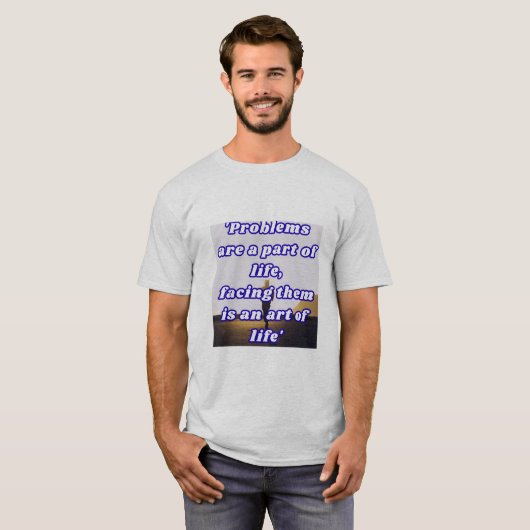人生の挑戦Tシャツ Tシャツ (正面フル)