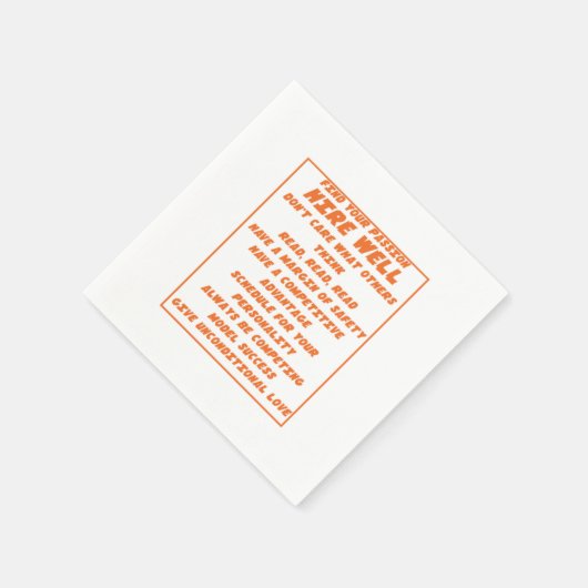 人生の教訓を励感動的ます スタンダードカクテルナプキン (角)