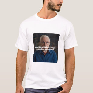人生の教訓を通して老け、そして笑い Tシャツ